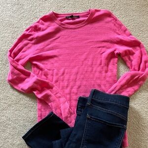 Banana Republic Bright Pink 100% cotton sweater